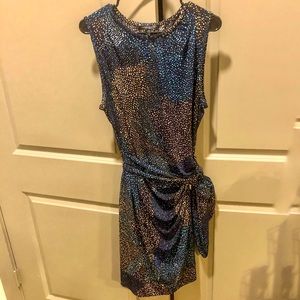 MYNT 1792 SLEEVELESS TIE WAIST WRAP DRESS